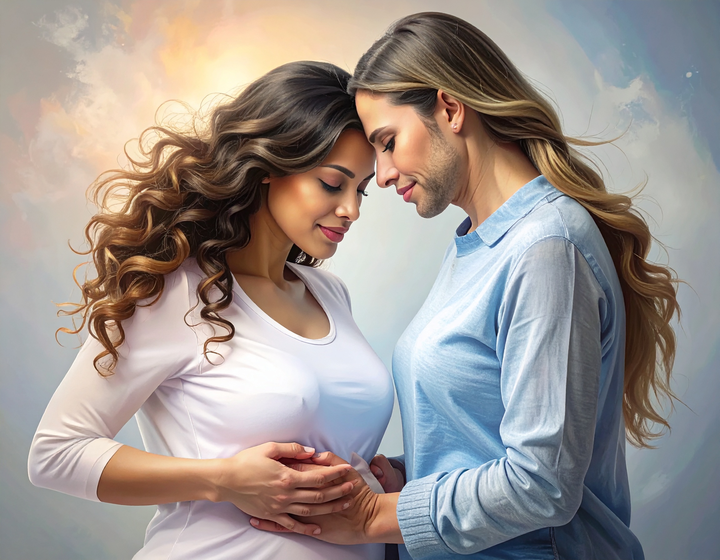 Peaceful meditation scene representing fertility and reproductive health